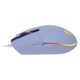 Logitech - G203 Lightsync RGB Gaming Mouse - Lilac - Gaming Mouse