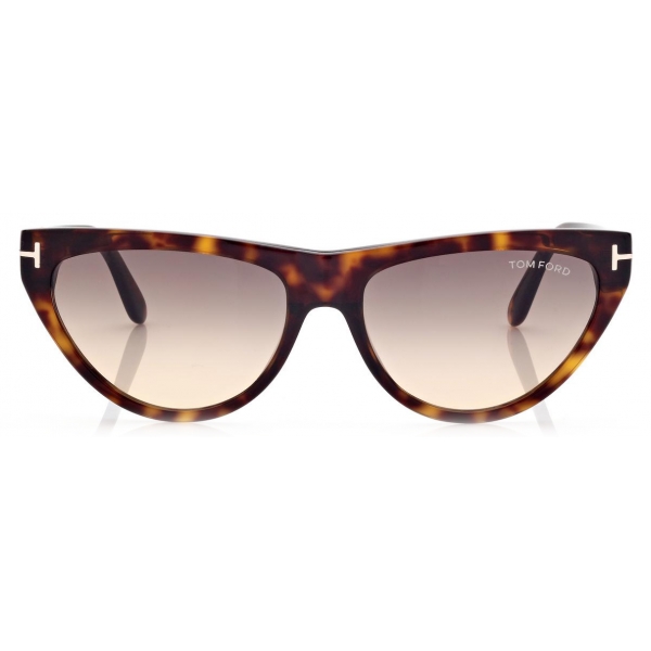 Tom Ford - Amber Sunglasses - Occhiali da Sole Cat-Eye - Havana Sfumato - FT0990 - Occhiali da Sole - Tom Ford Eyewear