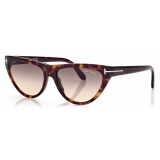 Tom Ford - Amber Sunglasses - Cat-Eye Sunglasses - Gradient Havana - FT0990 - Sunglasses - Tom Ford Eyewear