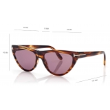 Tom Ford - Amber Sunglasses - Cat-Eye Sunglasses - Havana Violet - FT0990 - Sunglasses - Tom Ford Eyewear