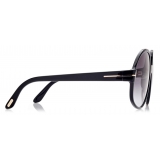 Tom Ford - Claude Sunglasses - Occhiali da Sole Oversize Rotondi - Nero - FT0991 - Occhiali da Sole - Tom Ford Eyewear