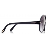 Tom Ford - Claude Sunglasses - Round Oversize Sunglasses - Black - FT0991 - Sunglasses - Tom Ford Eyewear