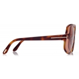 Tom Ford - Delphine Sunglasses - Occhiali da Sole a Farfalla - Havana Scuro - FT0992 - Occhiali da Sole - Tom Ford Eyewear