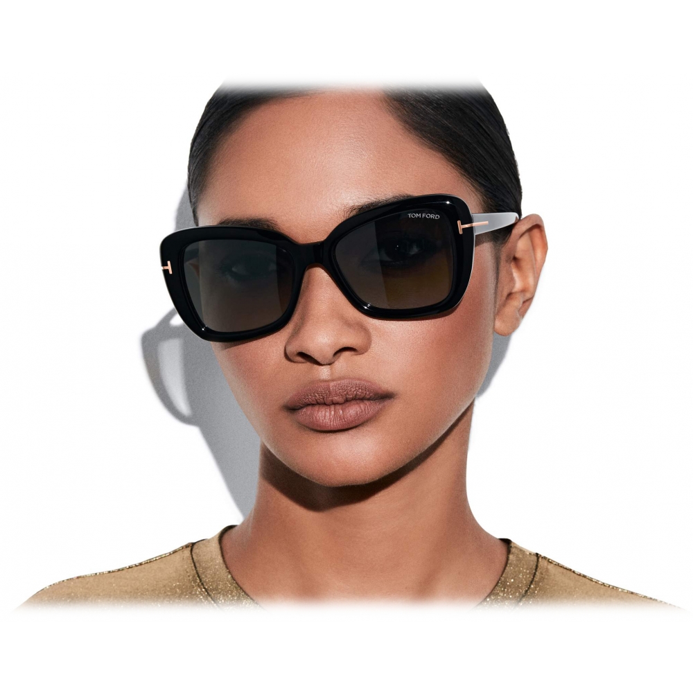 Tom Ford - Maeve Sunglasses - Butterfly Sunglasses - Black - FT1008 ...