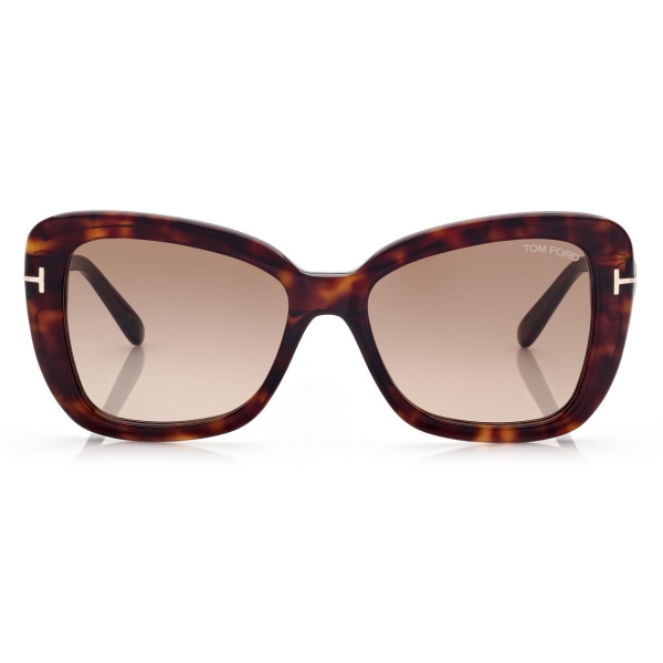 Tom Ford - Maeve Sunglasses - Occhiali da Sole a Farfalla - Havana Scuro - FT1008 - Occhiali da Sole - Tom Ford Eyewear