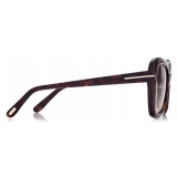 Tom Ford - Maeve Sunglasses - Occhiali da Sole a Farfalla - Havana Scuro - FT1008 - Occhiali da Sole - Tom Ford Eyewear