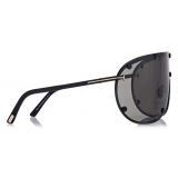 Tom Ford - Kyler Sunglasses - Mask Sunglasses - Matte Black - FT1043 - Sunglasses - Tom Ford Eyewear