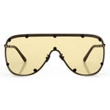 Tom Ford - Kyler Sunglasses - Maschera - Nero Opaco Marrone - FT1043 - Occhiali da Sole - Tom Ford Eyewear