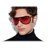 Tom Ford - Kyler Sunglasses - Mask Sunglasses - Matte Black Bordeaux - FT1043 - Sunglasses - Tom Ford Eyewear