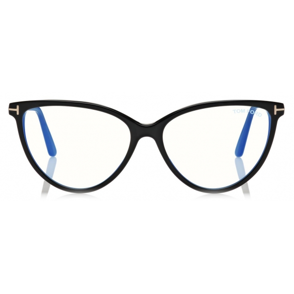 Tom Ford - Blue Block - Occhiali da Vista Cat-Eye - Nero - FT5743-B - Occhiali da Vista - Tom Ford Eyewear