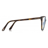 Tom Ford - Blue Block Cat-Eye Optical Glasses - Dark Havana - FT5743-B - Optical Glasses - Tom Ford Eyewear