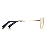 Tom Ford - Blue Block - Square Optical Glasses - Black Gold - FT5748-B - Optical Glasses - Tom Ford Eyewear