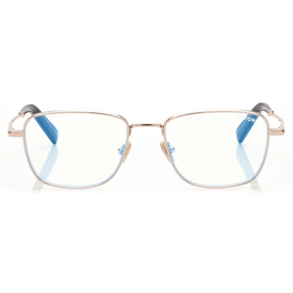 Tom Ford - Blue Block  - Square Optical Glasses - Grey - FT5748-B - Optical Glasses - Tom Ford Eyewear