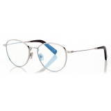 Tom Ford - Blue Block - Occhiali da Vista Rotondi - Palladio - FT5749-B - Occhiali da Vista - Tom Ford Eyewear