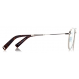 Tom Ford - Blue Block - Occhiali da Vista Rotondi - Palladio - FT5749-B - Occhiali da Vista - Tom Ford Eyewear