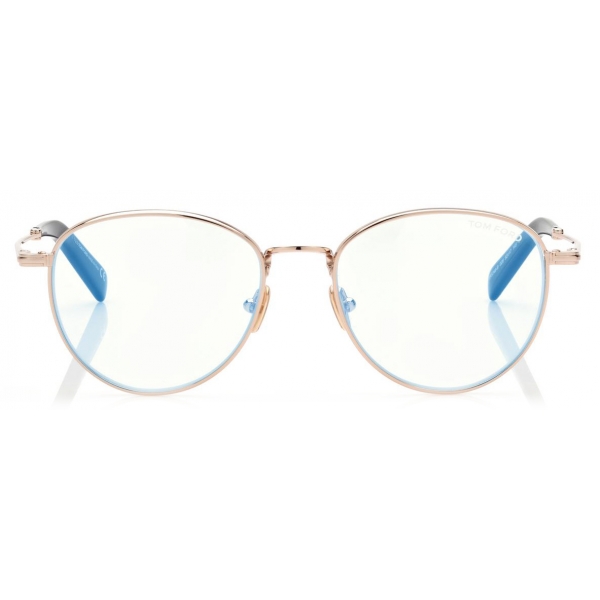 Tom Ford - Blue Block - Round Optical Glasses - Grey - FT5749-B - Optical Glasses - Tom Ford Eyewear
