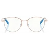 Tom Ford - Blue Block - Occhiali da Vista Rotondi - Grigio - FT5749-B - Occhiali da Vista - Tom Ford Eyewear