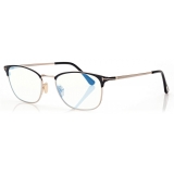 Tom Ford - Blue Block - Occhiali da Vista Squadrati - Nero - FT5750-B - Occhiali da Vista - Tom Ford Eyewear