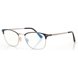 Tom Ford - Blue Block - Square Optical Glasses - Black - FT5750-B - Optical Glasses - Tom Ford Eyewear
