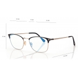 Tom Ford - Blue Block - Occhiali da Vista Squadrati - Nero - FT5750-B - Occhiali da Vista - Tom Ford Eyewear