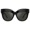 Linda Farrow - Dunaway Oversized Sunglasses in Black - LFL1049C1SUN - Linda Farrow Eyewear