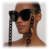 Linda Farrow - Dunaway Oversized Sunglasses in Black - LFL1049C1SUN - Linda Farrow Eyewear