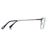 Tom Ford - Blue Block - Square Optical Glasses - Matte Blue - FT5750-B - Optical Glasses - Tom Ford Eyewear