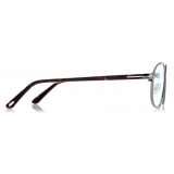 Tom Ford - Blue Block - Occhiali da Vista Navigatore - Rutenio Scuro - FT5751-B - Occhiali da Vista - Tom Ford Eyewear