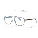 Tom Ford - Blue Block - Navigator Optical Glasses - Dark Ruthenium - FT5751-B - Optical Glasses - Tom Ford Eyewear