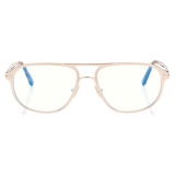 Tom Ford - Blue Block - Occhiali da Vista Navigatore - Grigio - FT5751-B - Occhiali da Vista - Tom Ford Eyewear