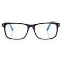 Tom Ford - Blue Block - Square Optical Glasses - Black Brown - FT5752-B - Optical Glasses - Tom Ford Eyewear