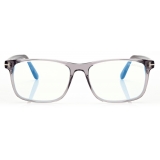 Tom Ford - Blue Block - Occhiali da Vista Squadrati - Grigio - FT5752-B - Occhiali da Vista - Tom Ford Eyewear