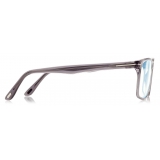 Tom Ford - Blue Block - Square Optical Glasses - Grey - FT5752-B - Optical Glasses - Tom Ford Eyewear