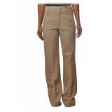 Dondup - Wide Leg Model Pants - Beige - Trousers - Luxury Exclusive Collection