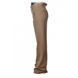 Dondup - Pantaloni Modello Wide Leg - Beige - Pantalone - Luxury Exclusive Collection