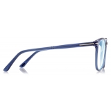 Tom Ford - Blue Block Soft Round - Round Optical Glasses - Blue - FT5754-B - Optical Glasses - Tom Ford Eyewear