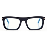 Tom Ford - Blue Block - Occhiali da Vista Rettangolare - Nero - FT5757-B - Occhiali da Vista - Tom Ford Eyewear
