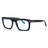 Tom Ford - Blue Block - Rectangular Optical Glasses - Black - FT5757-B - Optical Glasses - Tom Ford Eyewear