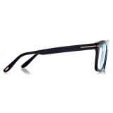 Tom Ford - Blue Block - Rectangular Optical Glasses - Black - FT5757-B - Optical Glasses - Tom Ford Eyewear