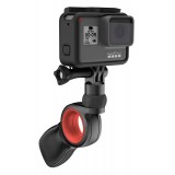 olloclip - Pivot - Nero / Rosso - iPhone - GoPro - Samsung - Staffa Professionale Foto Video