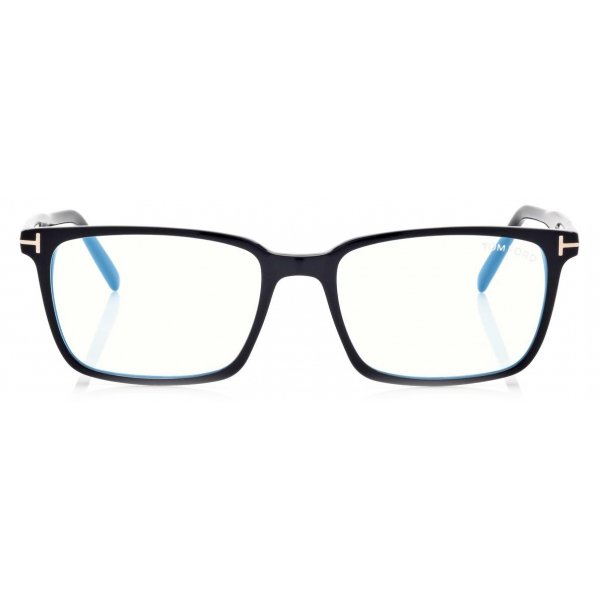 Tom Ford - Blue Block - Occhiali da Vista Squadrati - Nero - FT5802-B - Occhiali da Vista - Tom Ford Eyewear