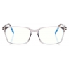 Tom Ford - Blue Block - Occhiali da Vista Squadrati - Grigio - FT5802-B - Occhiali da Vista - Tom Ford Eyewear