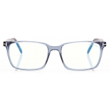 Tom Ford - Blue Block Square - Square Optical Glasses - Blue - FT5802-B - Optical Glasses - Tom Ford Eyewear