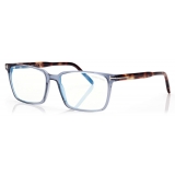 Tom Ford - Blue Block Square - Square Optical Glasses - Blue - FT5802-B - Optical Glasses - Tom Ford Eyewear