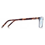 Tom Ford - Blue Block - Occhiali da Vista Squadrati - Blu - FT5802-B - Occhiali da Vista - Tom Ford Eyewear