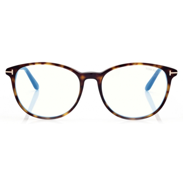 Tom Ford - Blue Block Soft - Cat Eye Optical Glasses - Dark Havana - FT5810-B - Optical Glasses - Tom Ford Eyewear