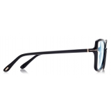 Tom Ford - Blue Block Butterfly - Butterfly Optical Glasses - Black - FT5813-B - Optical Glasses - Tom Ford Eyewear