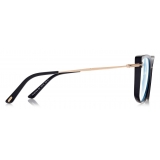 Tom Ford - Blue Block Cat Eye - Cat Eye Optical Glasses - Black - FT5816-B - Optical Glasses - Tom Ford Eyewear