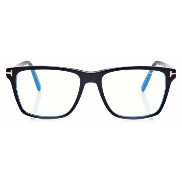 Tom Ford - Blue Block Square - Square Optical Glasses - Black - FT5817-B - Optical Glasses - Tom Ford Eyewear