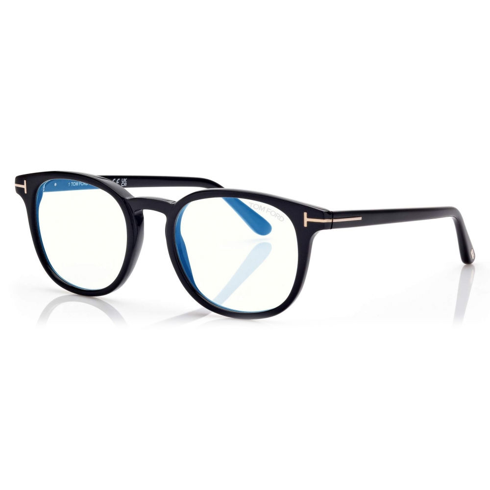 Tom Ford - Blue Block Round Optical Glasses - Round Optical Glasses ...